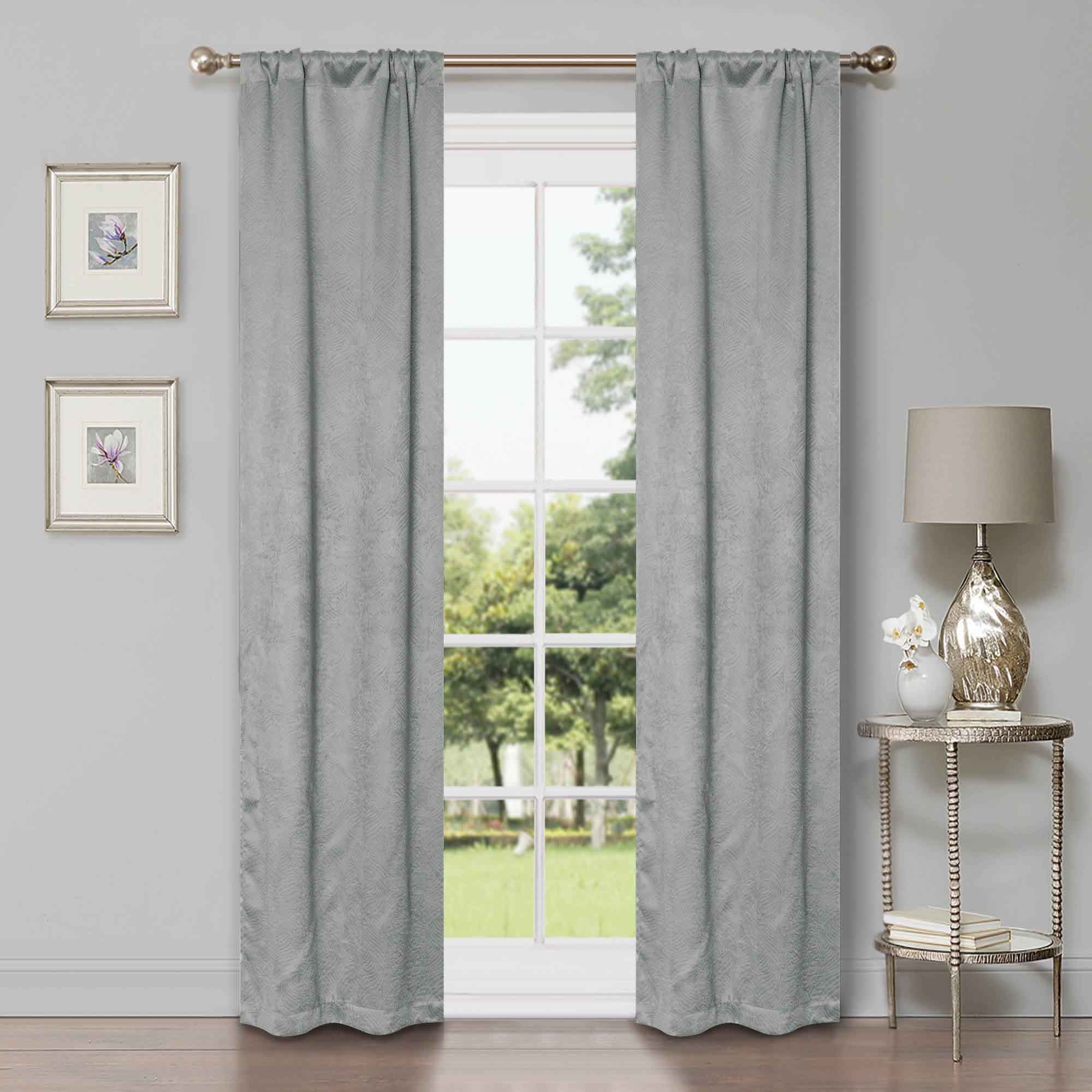 Waverly Modern Washable Blackout Curtains for Bedroom - Room Darkening Window Treatment Panels Set, Thermal Insulated Drapes for Nursery, Living Room & Home Decor