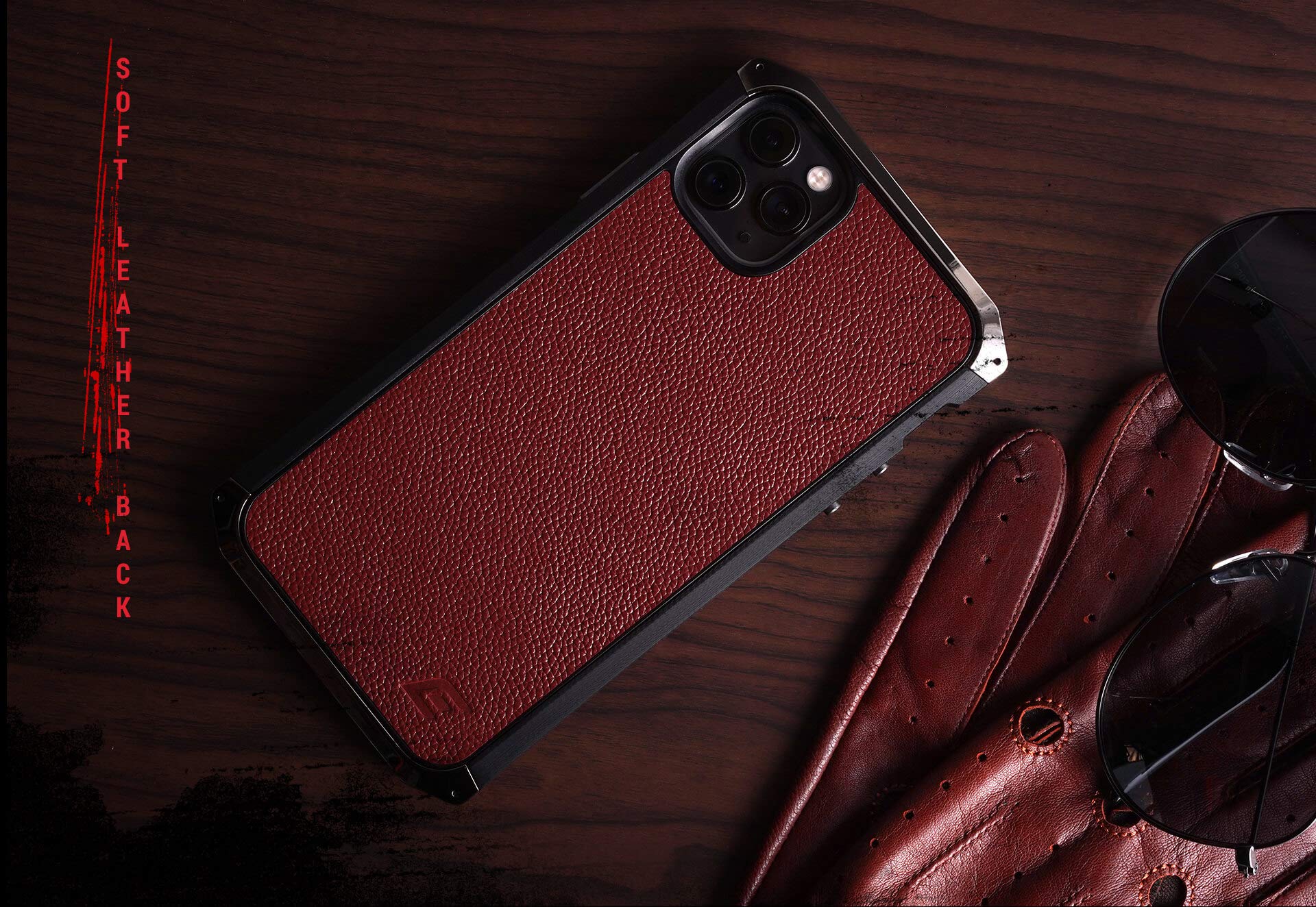 Element Case Ronin Premium Leather Case for iPhone 11 Pro Max - Cognac Brown Protective Cover (EMT-322-243FX-02) | Slim Fit, Shockproof Design for Everyday Use & Business Professionals