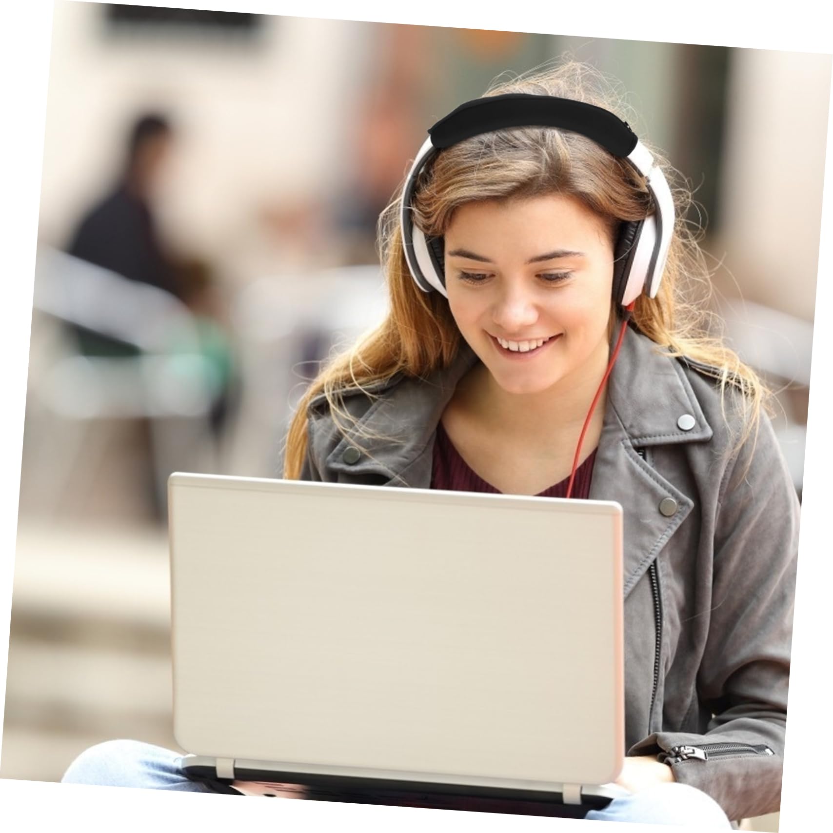 BESTonZON Wireless Over Ear Headphones with Beam Protective Sleeve - 2 Pack Replacement Headband for Large Ear Cups | Perfect for Gaming, Workouts & Travel Noise Isolation