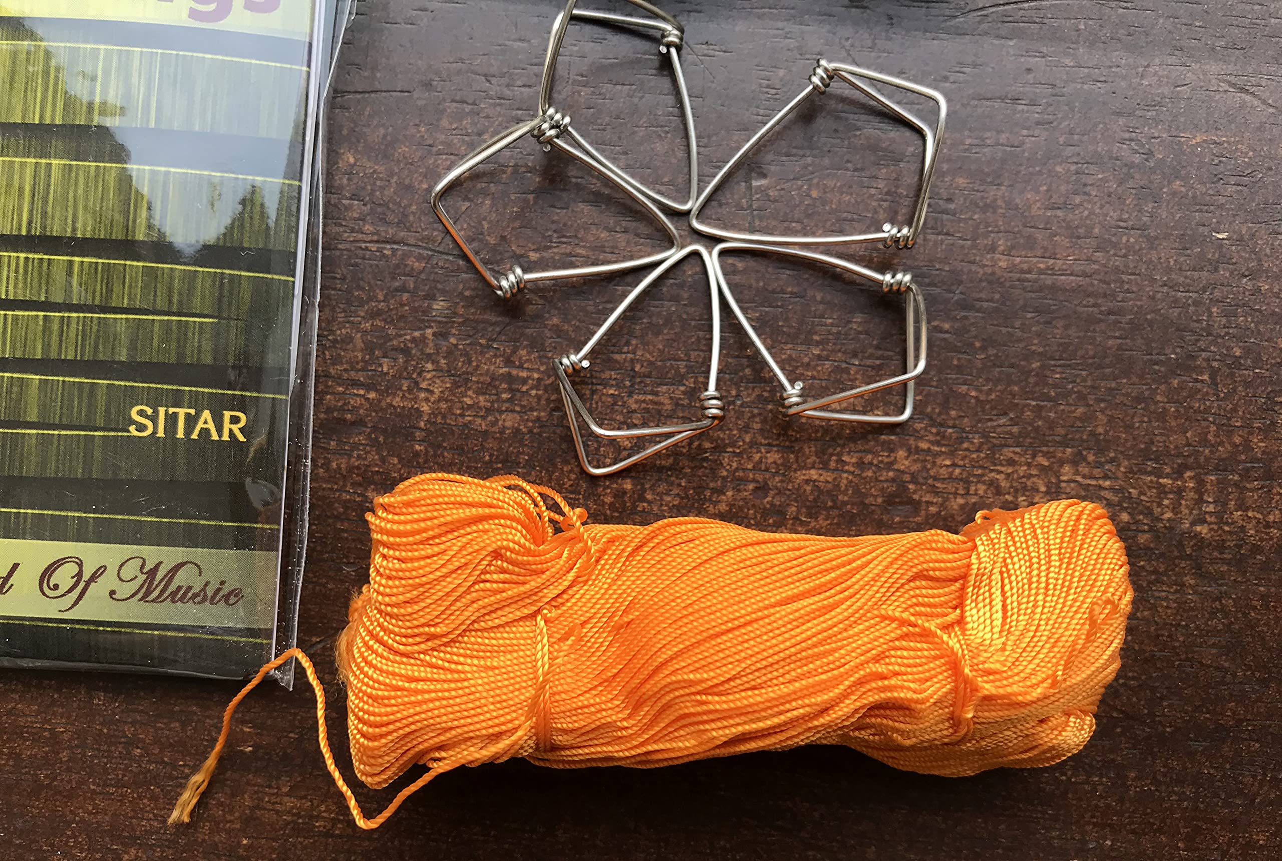 Premium Sitar Accessories Kit - Strings, Mizrab, Fret Thread & Tuning Beads for Professional Players | Perfect for Practice, Performances & Studio Recording