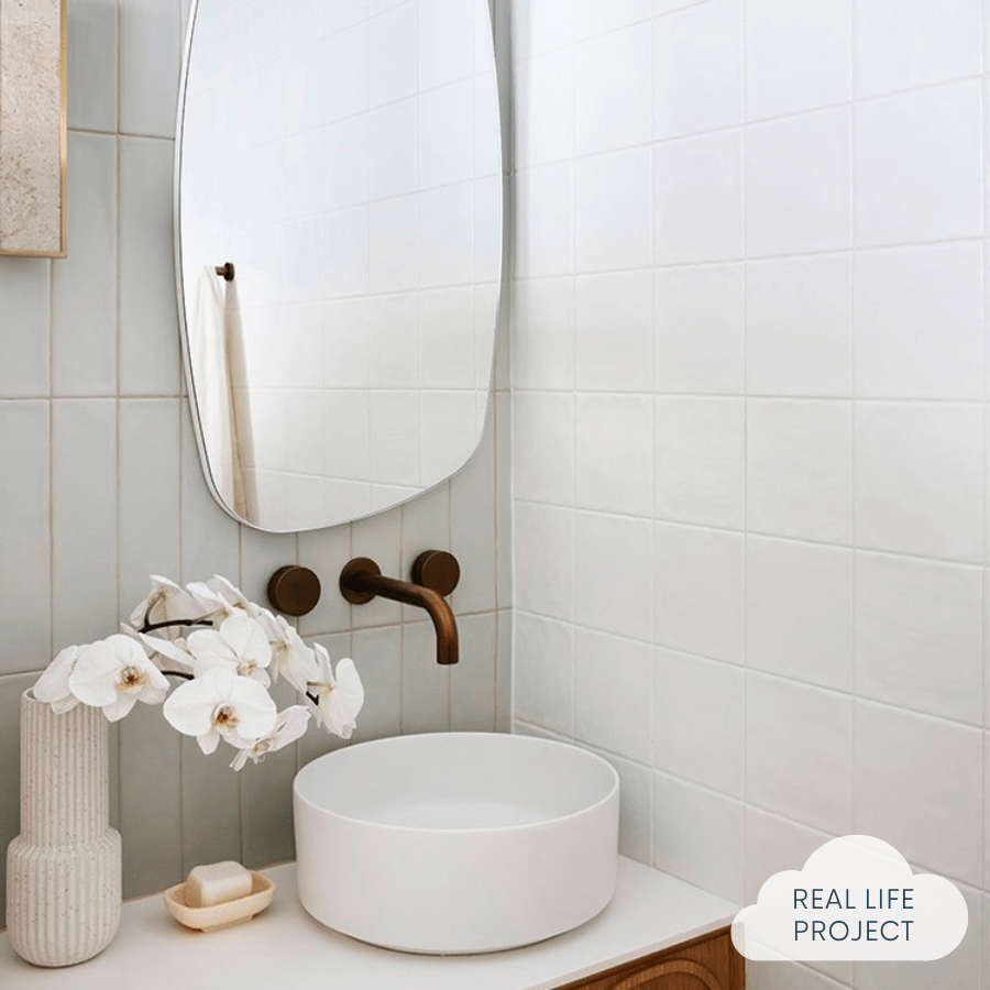 Premium Newport Matte Large Square White Tile - 12x12 Inch Ceramic Wall & Floor Tile for Bathroom, Kitchen, and Backsplash