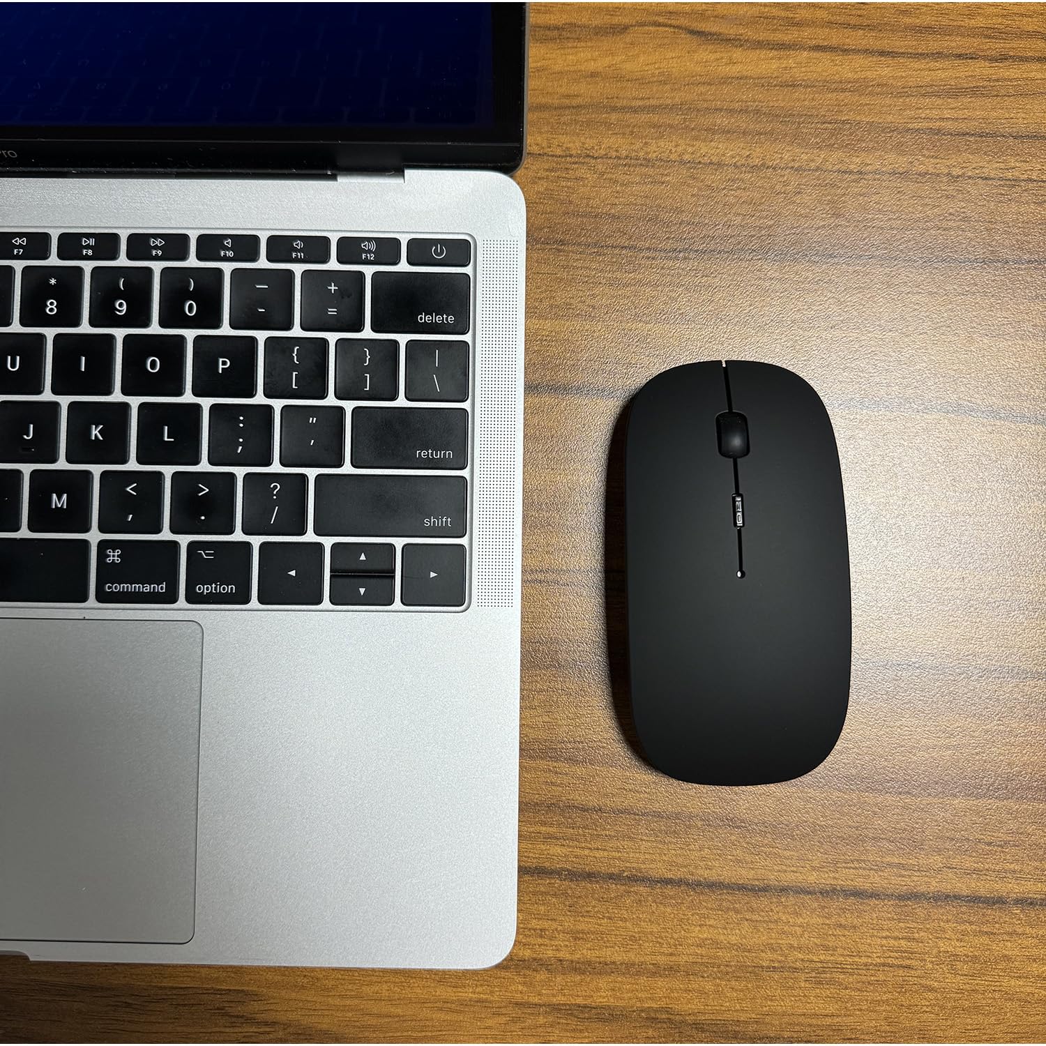 Wireless Bluetooth Mouse for Laptop, MacBook, iPad, PC - Compatible with MacBook Air, MacBook Pro, Windows, Chromebook & Desktop Computers (Black) | Perfect for Office, Home & Travel Use