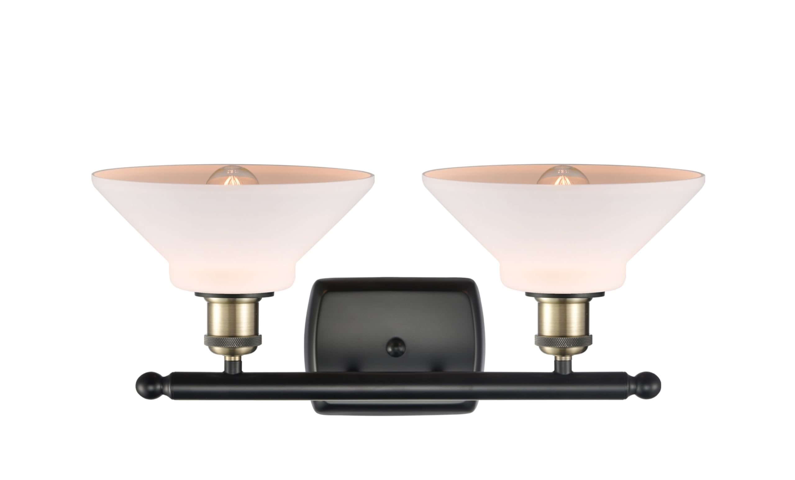 Innovations Lighting Orwell 2-Light Bathroom Vanity Light - Brushed Antique Brass Finish, Part of Ballston Collection - Perfect for Modern Bathrooms & Powder Rooms