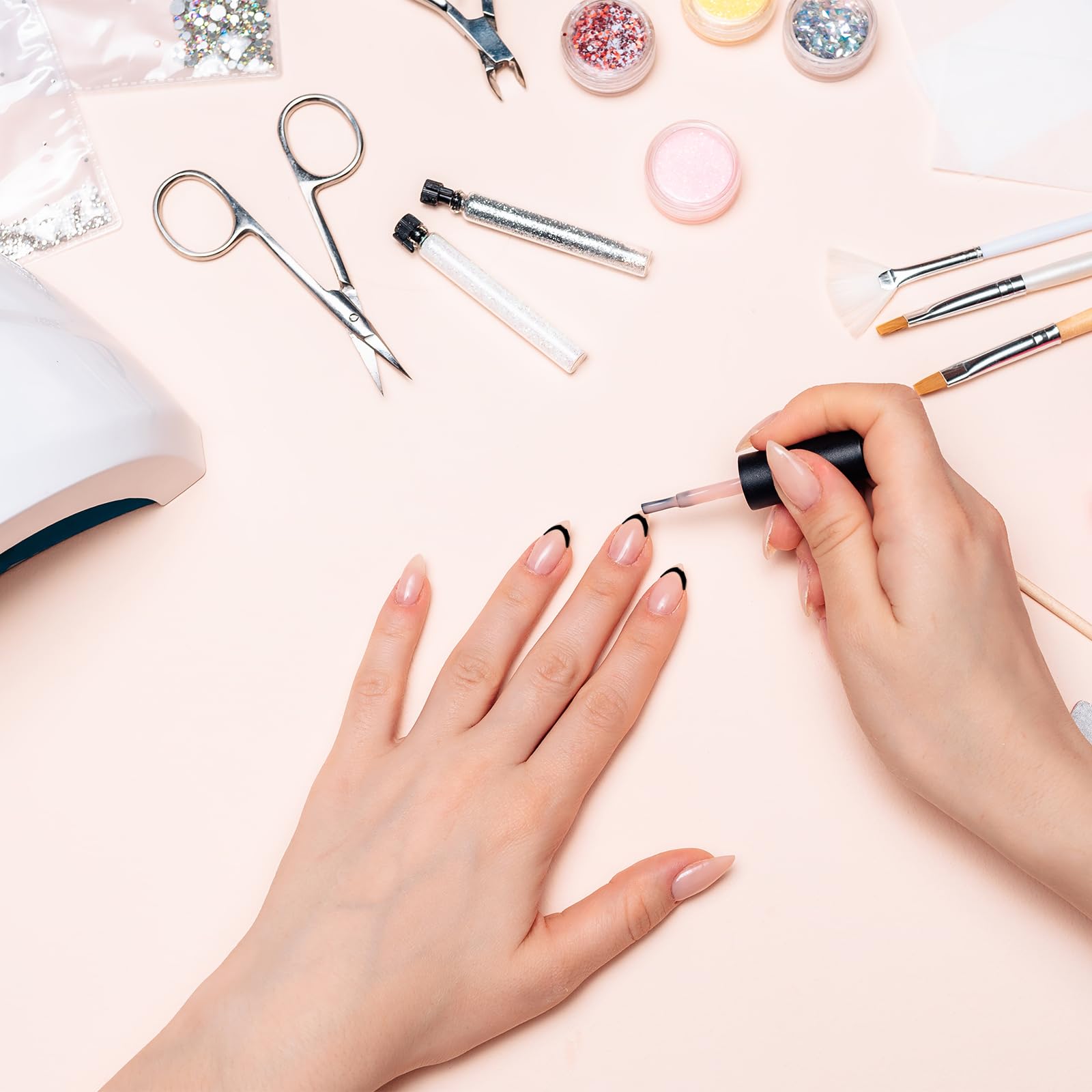 French Tip Nail Guides - 36 Self-Adhesive Sheets for DIY Manicure at Home