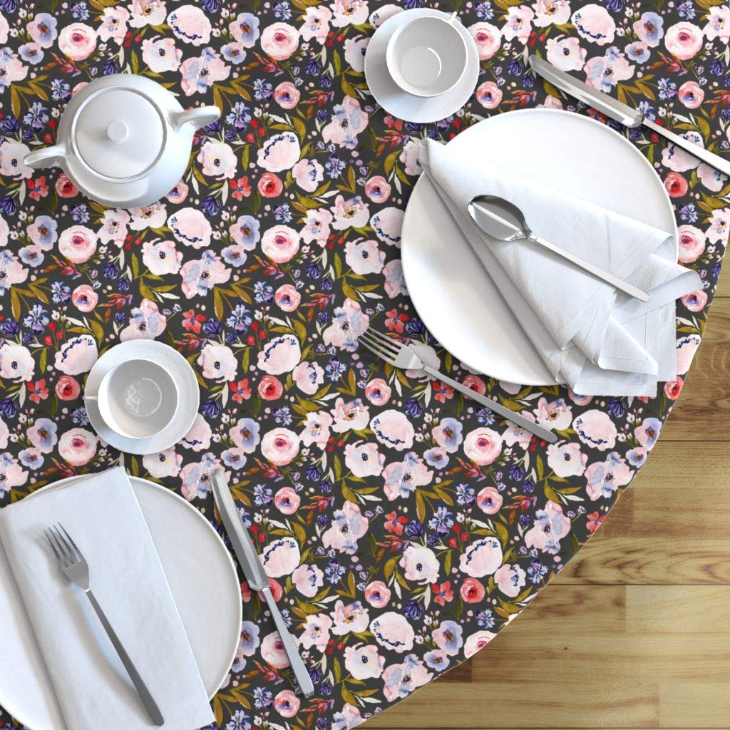 Custom Printed Spoonflower Cotton Sateen Tablecloth - 90