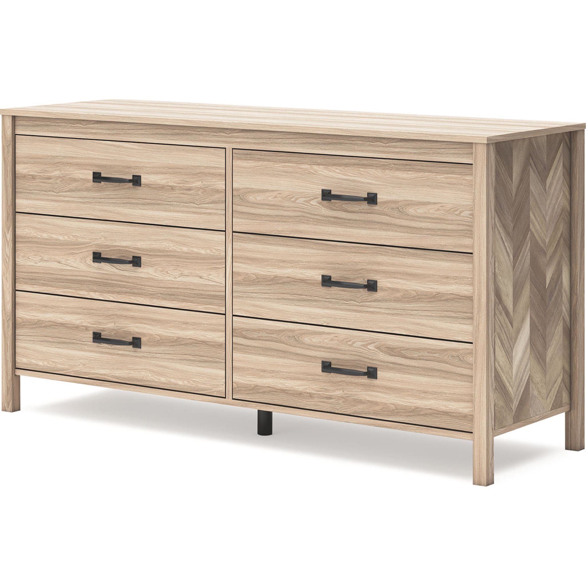 Battelle Dresser in Tan - Stylish and Functional Chest of Drawers for Bedroom, Living Room, or Office Storage
