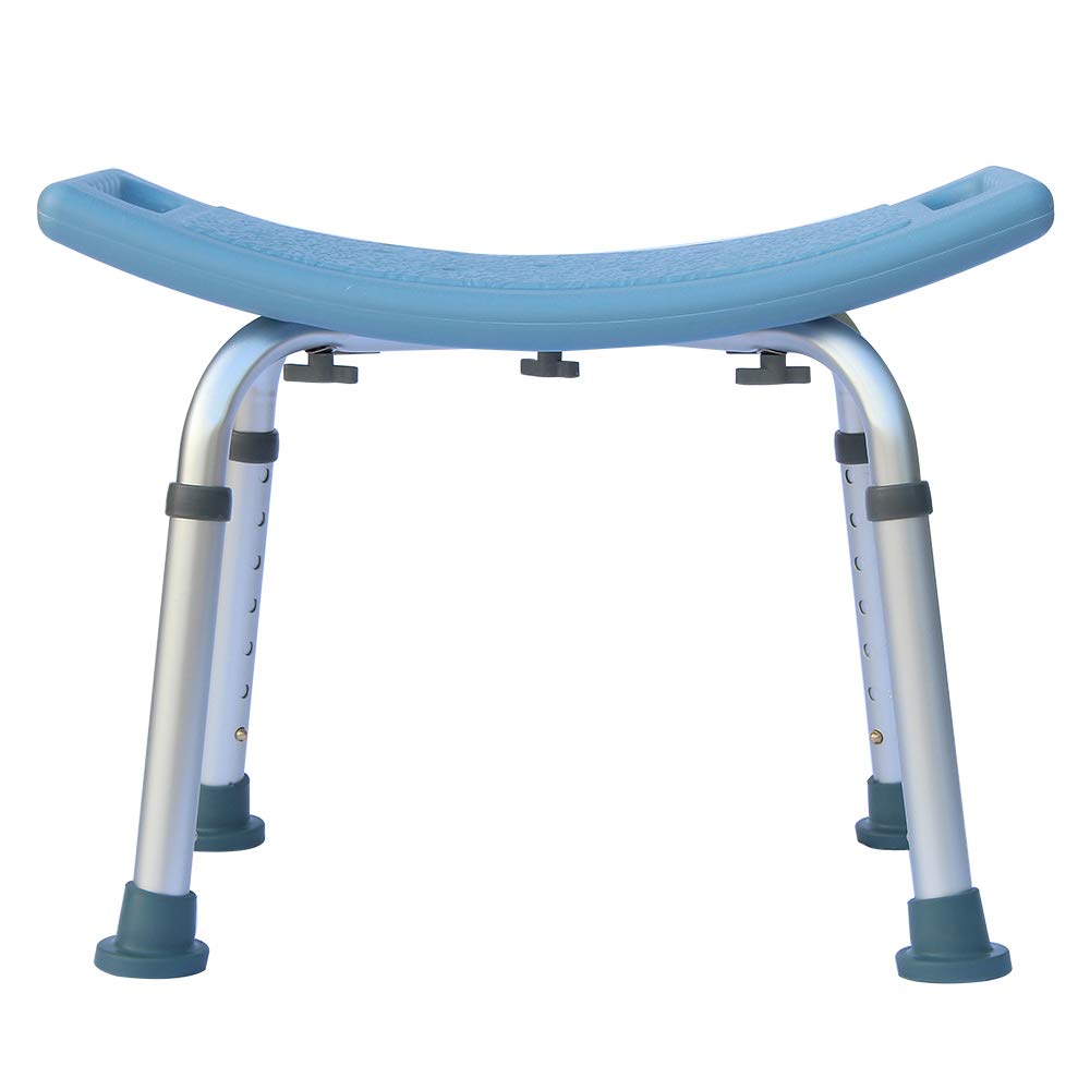 Adjustable Aluminum Alloy Shower Chair for Elderly & Seniors - Non-Slip Bath Seat with Handicap Safety Features (20.1