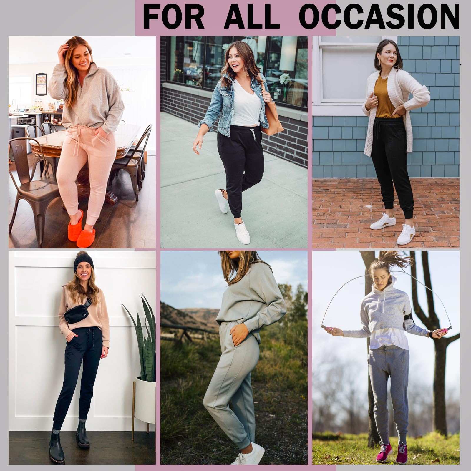 NEW YOUNG Women's 3 Pack Fleece Lined Sweatpants - Soft Joggers with Pockets for Workout, Yoga & Lounge | Cozy Winter Pants for Running, Gym & Casual Wear