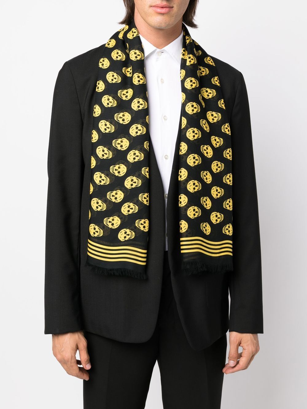 Alexander McQueen Yellow Silk Scarf - Luxury Fashion Accessory for Women, Perfect for Gifts, Parties, and Everyday Elegance
