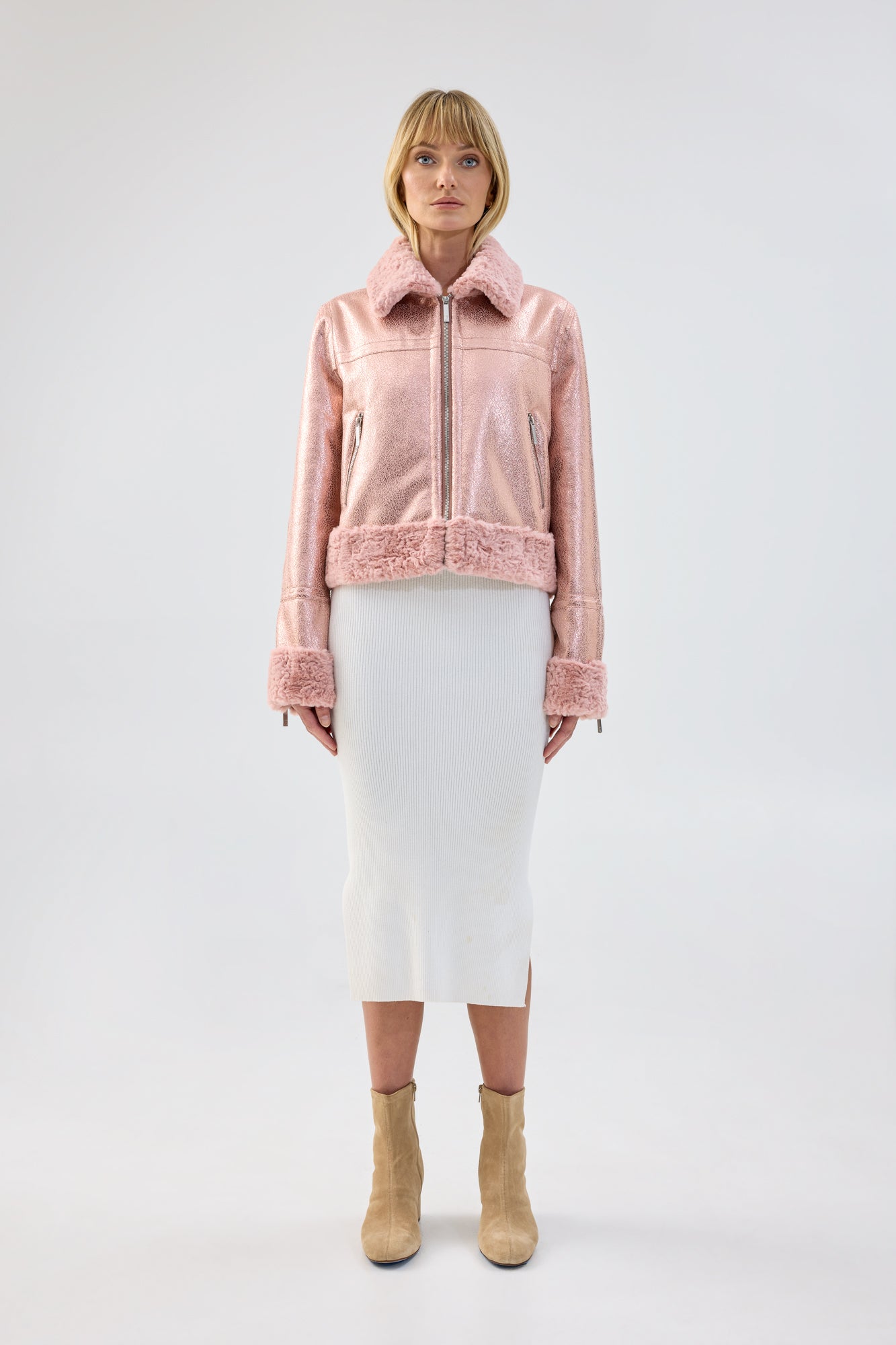 Stylish Metallic Jacket for Women - Trendy Shiny Outerwear for Fall & Winter | Perfect for Parties, Night Out & Casual Wear