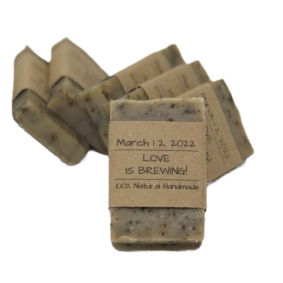 Bulk Mini Wedding Soap Favors for Guests - Set of 50 Handmade Natural Soaps - Perfect for Bridal Showers, Wedding Party Gifts & Guest Favors