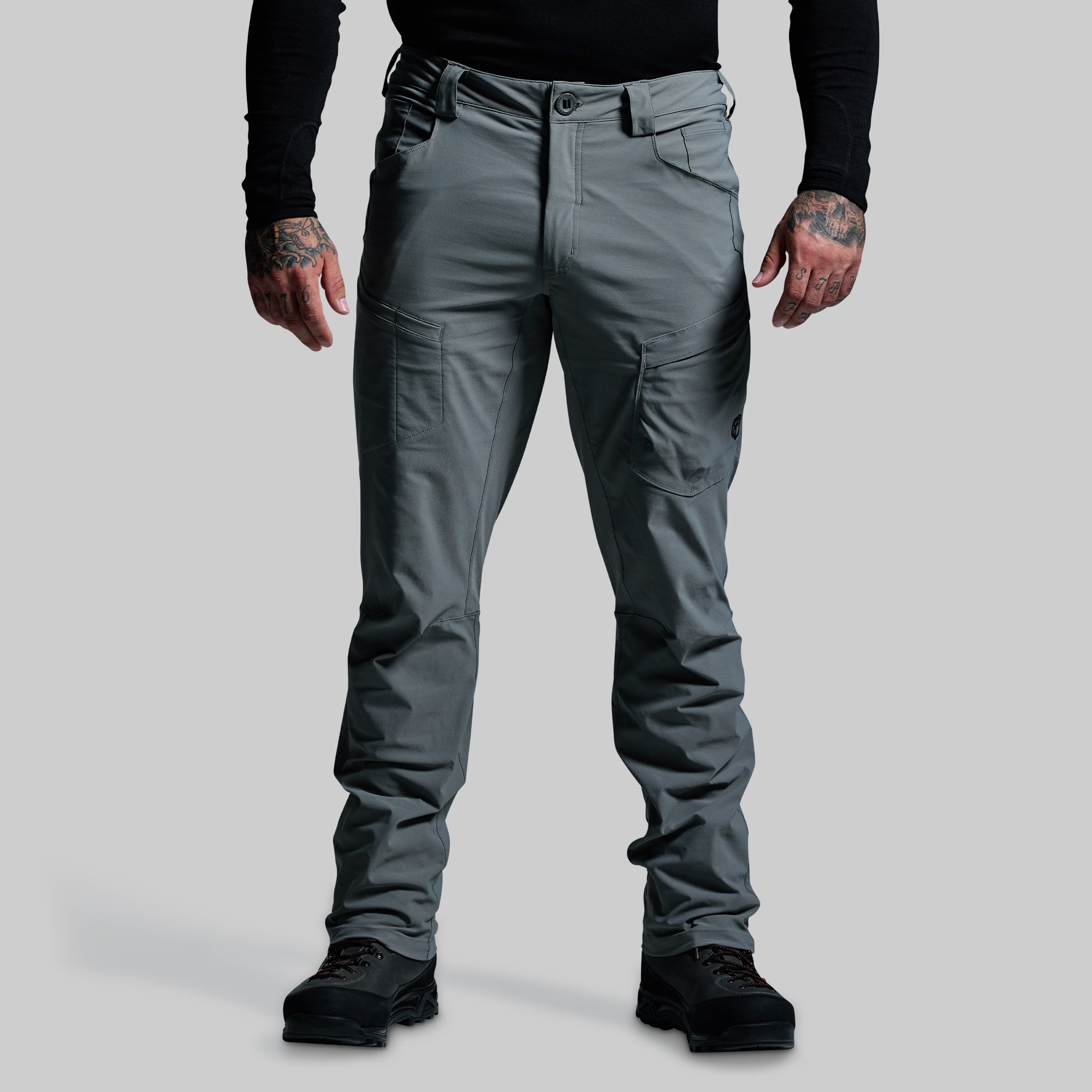 Men's Outdoor Hiking Pants - Lightweight Quick-Dry Water-Resistant Terrain Pant (Wolf Grey) for Camping, Trekking & Adventure Travel