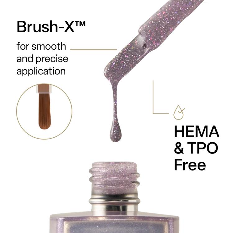 Apres Flash Glitter Gel FG06 - Karma Is A... - Long-Lasting Nail Polish for Gel Manicures - Perfect for Parties, Weddings & Special Occasions