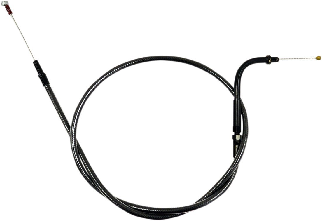 LA Choppers LA-8100ID16M Midnight Braided Idle Cable Kit for 15-17in. Ape Hangers - Motorcycle Customization & Performance Upgrade - Perfect for Harley Davidson, Chopper & Cruiser Bikes