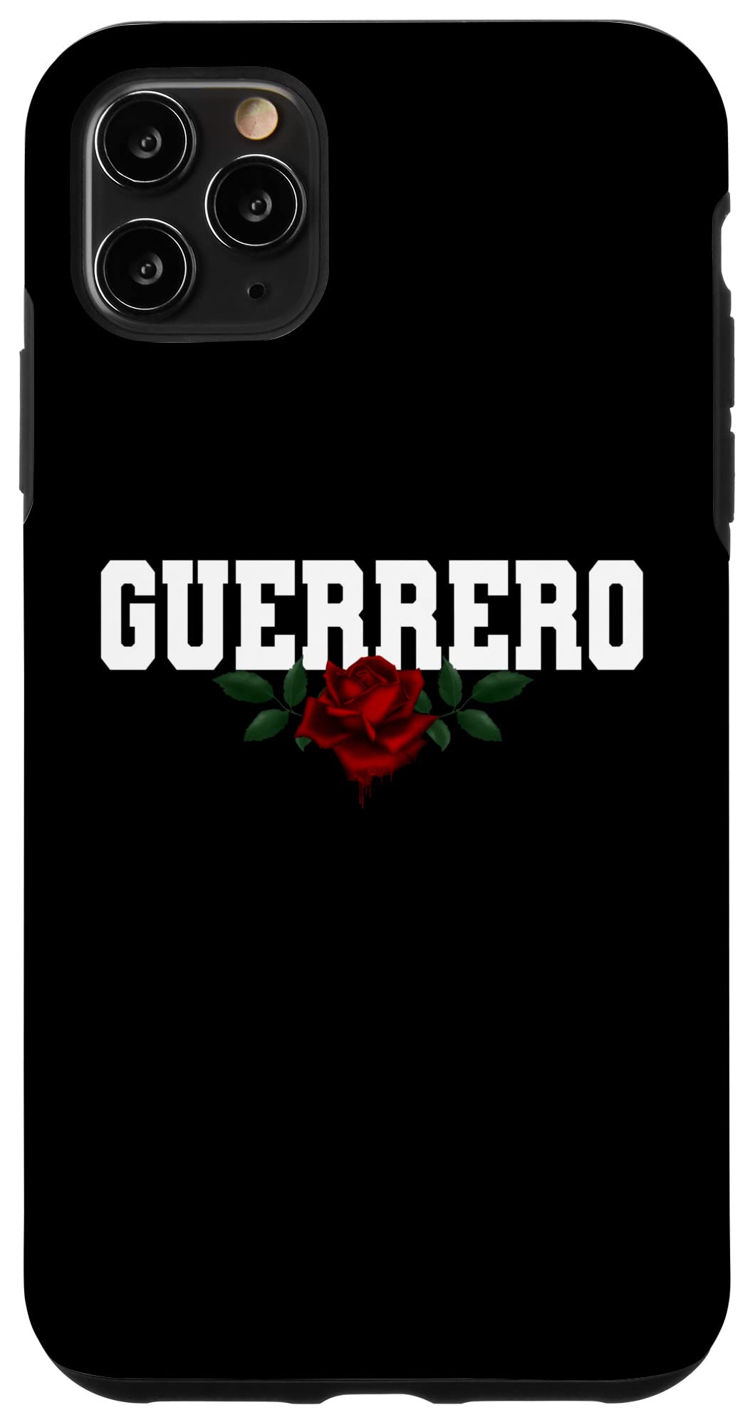 Premium iPhone 11 Pro Max Case - Guerrero Mexico Bleeding Rose Design | Shockproof & Scratch-Resistant Protection | Perfect for Travel, Work & Everyday Use