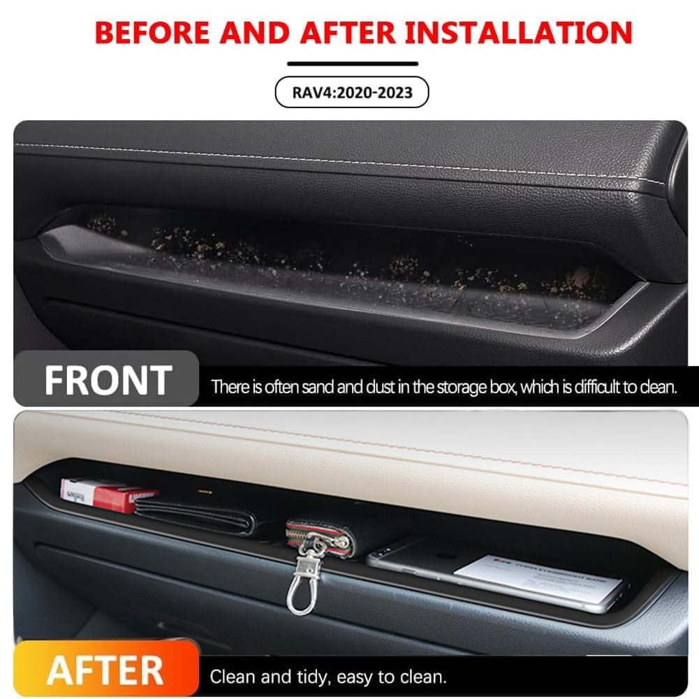 2022 Toyota RAV4 Center Console Organizer & Glove Box Storage Tray - Premium Car Accessories for 2019-2024 Models | Perfect for Road Trips & Daily Commuting