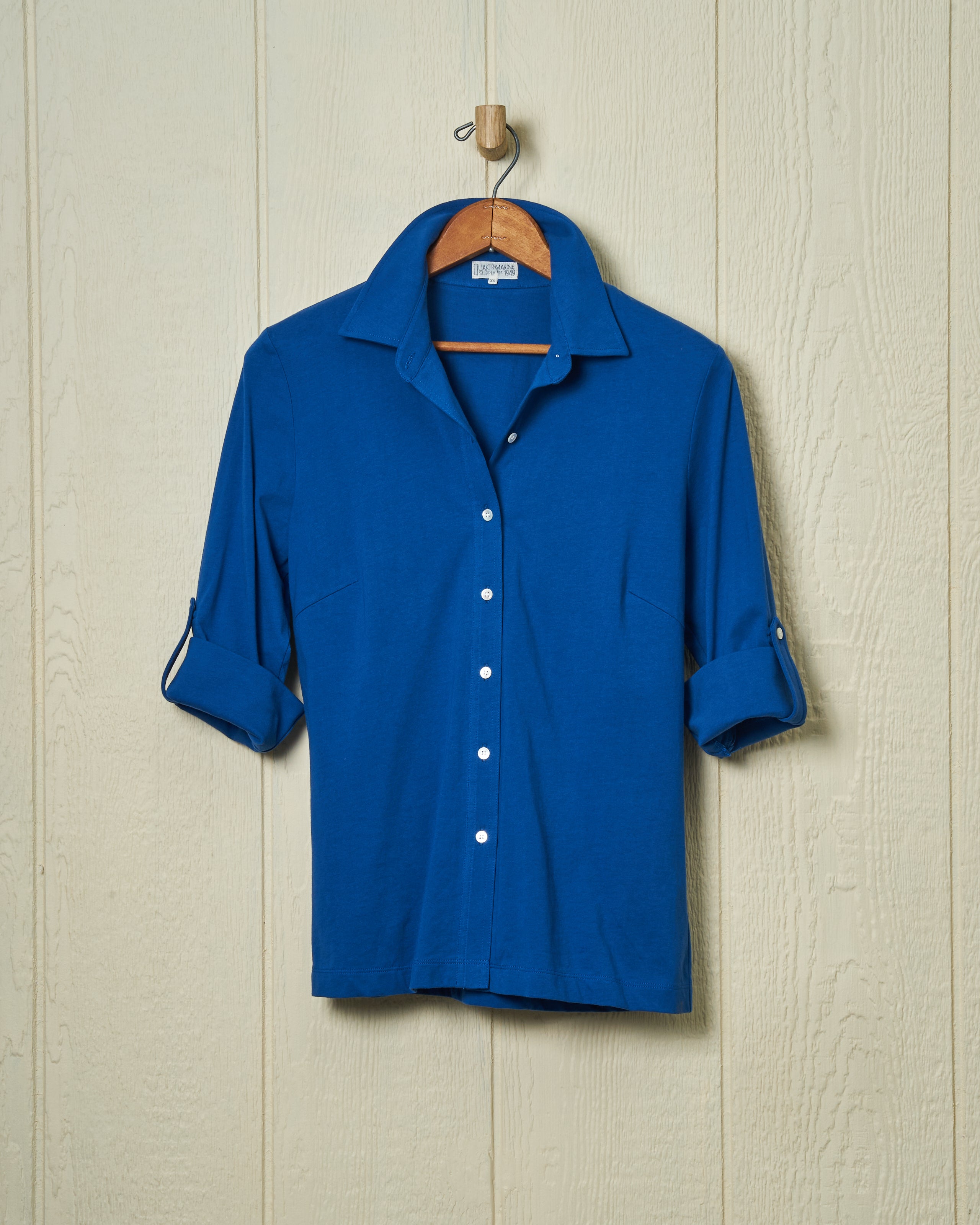 Avalon Knit Top in Cobalt Blue | Women's Casual Long Sleeve T-Shirt | Perfect for Everyday Wear, Office & Outings