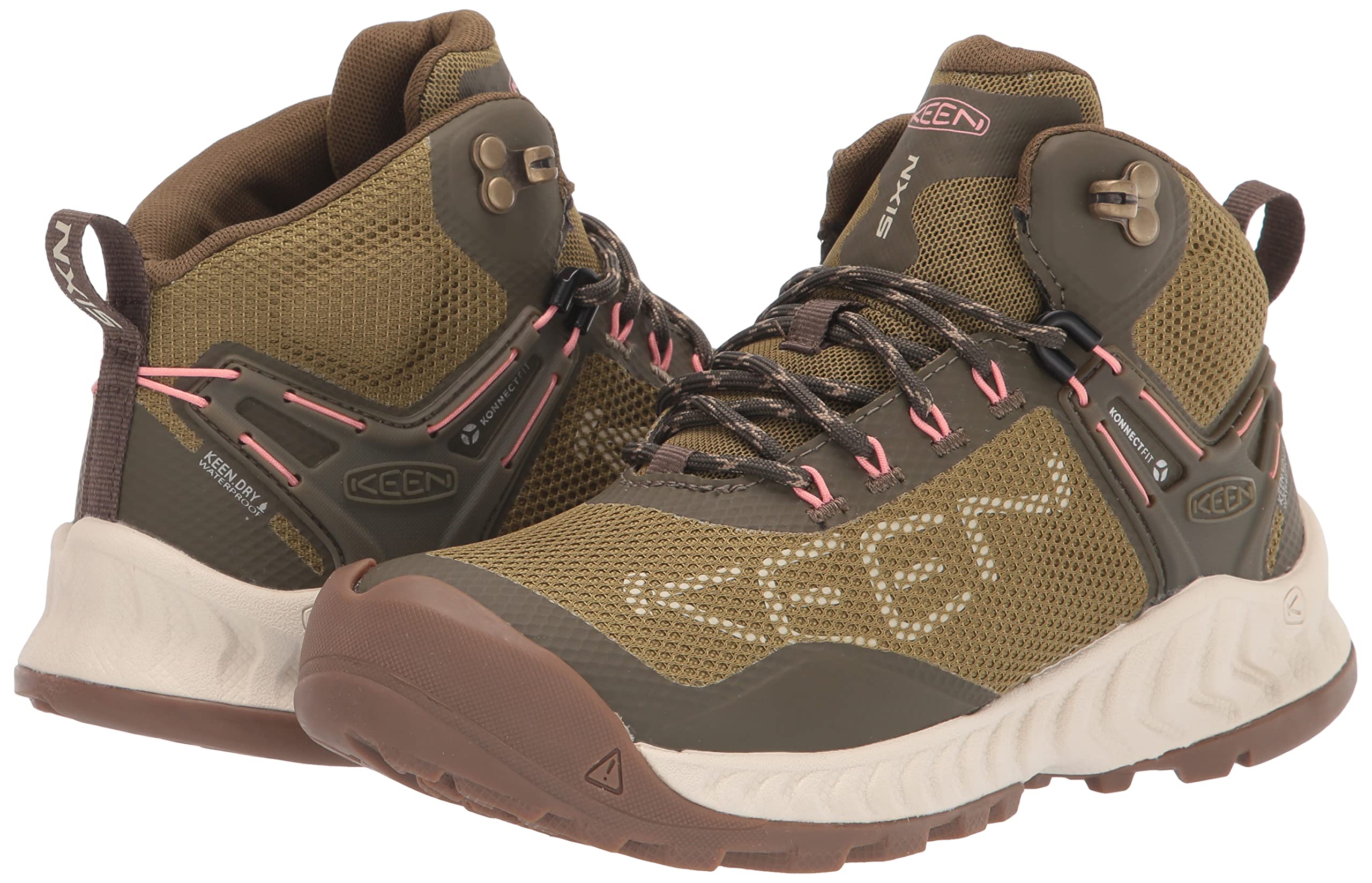 KEEN Women's Nxis Evo Mid Height Waterproof Hiking Boots - Fast Packing, Lightweight & Comfortable for Outdoor Adventures, Trail Running, and Travel