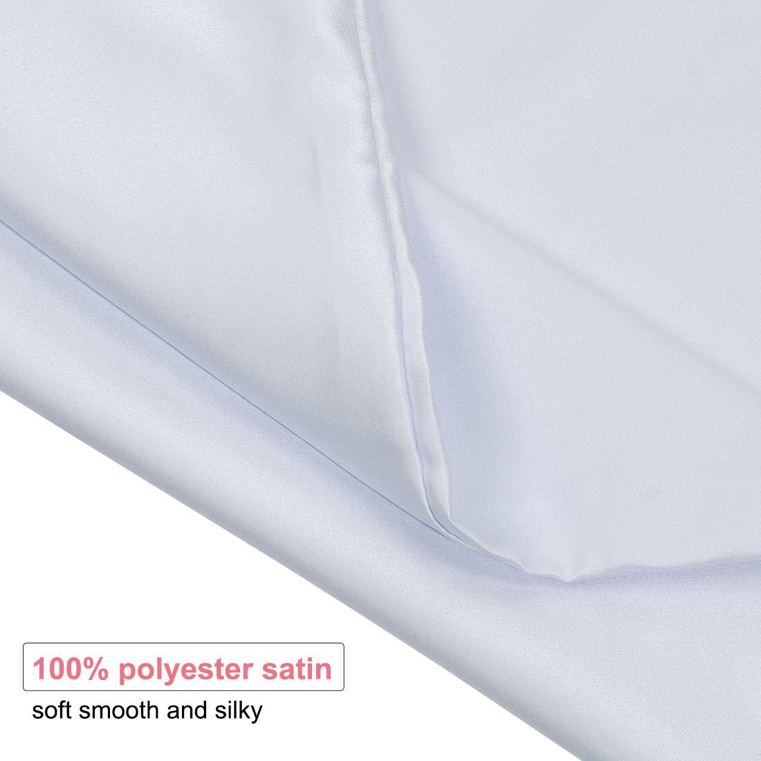 PiccoCasa Set of 4 Luxury Satin Pillowcases with Zipper - Super Silky Silver Pillow Covers 14x20 Inch for Bedroom & Travel - Perfect for Home Decor, Hotels, and Gifts