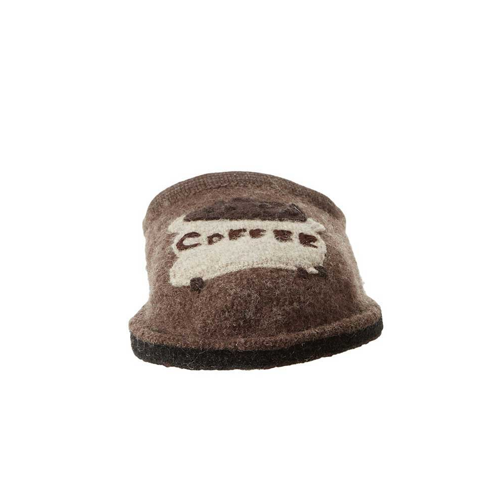 Haflinger Unisex Coffee Slippers - Soft Wool House Shoes for Men & Women - Cozy Indoor/Outdoor Comfort - Perfect for Relaxing at Home, Coffee Breaks & Cold Weather