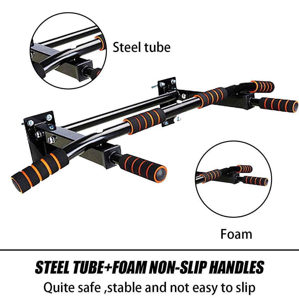 Best Doorway & Wall Mount Pull Up Bar - Heavy Duty Home Gym Equipment for Chin Ups, Push Ups & Sit Ups - Perfect for Strength Training & Home Workouts