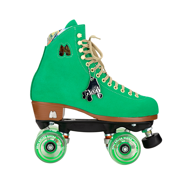 Moxi Lolly Roller Skates - Green Apple Color | Premium Quad Skates for Women & Girls | Perfect for Outdoor Skating, Rink, Park & Fitness