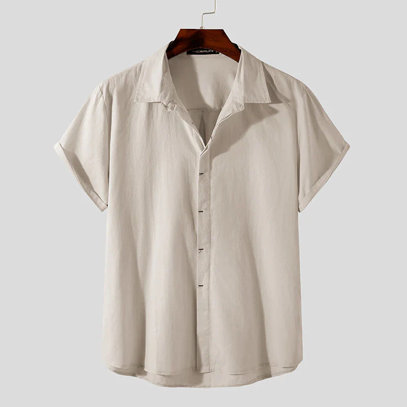 Antonio's Premium 100% Cotton Men's Casual Shirt - Breathable & Comfortable for Office, Travel & Everyday Wear