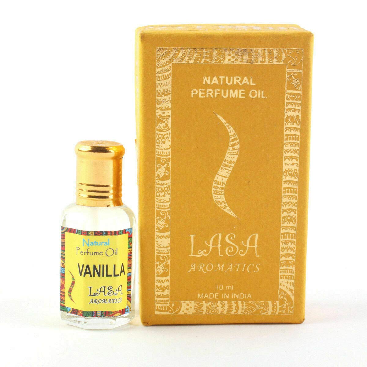 RK SUN Pure Natural Lasa Aromatic Vanilla Perfume Oil - 10ml Roll-On for Women, Long Lasting Fragrance for Daily Wear, Date Night & Special Occasions