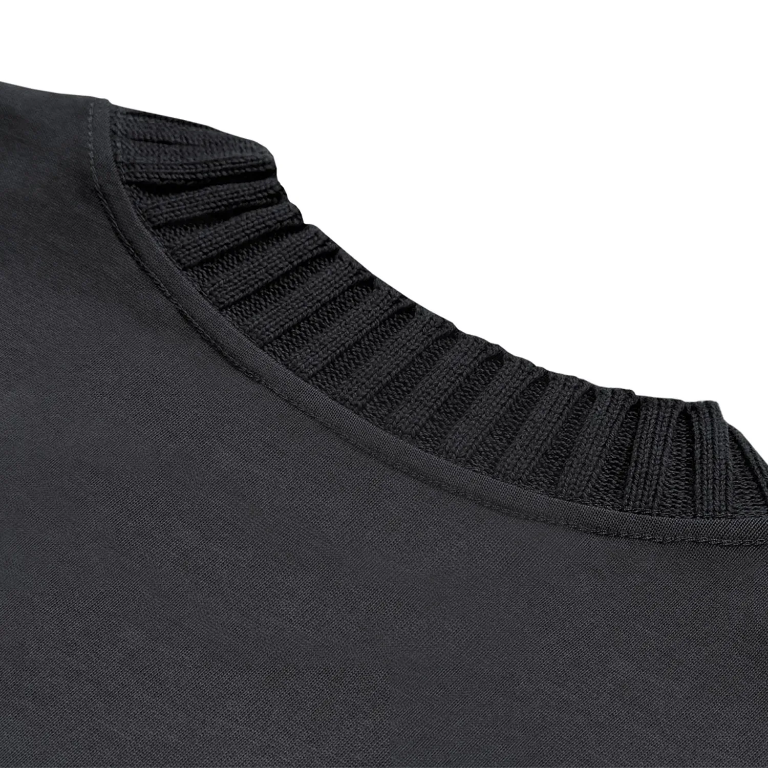 Premium Medusa Print Heavyweight Knitted Round Neck T-Shirt - 305 GSM Cotton Tee for Men | Streetwear Fashion, Casual Outfits & Gothic Style Clothing