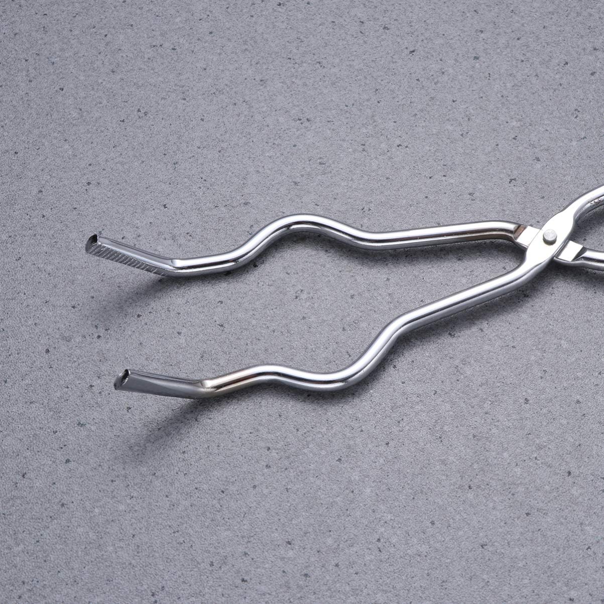 Laboratory Flask Tongs & Beaker Clamp Set - High Quality Flask Holder, Crucible Clamp for Chemistry Experiments, Science Class & Lab Research
