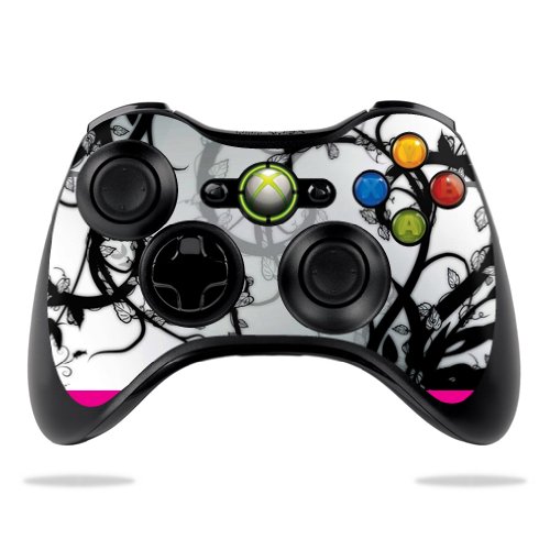 Premium Protective Vinyl Skin Decal for Microsoft Xbox 360 Controller - Floral Abstract Design Wrap Sticker | Gaming Accessories for Enhanced Grip & Console Protection | Perfect for Gaming Enthusiasts & Collectors