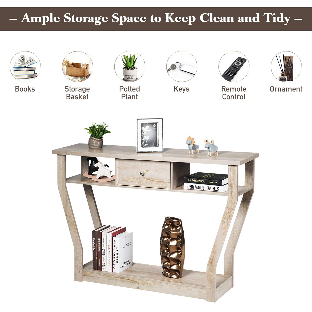 3-Tier Console Table, 47