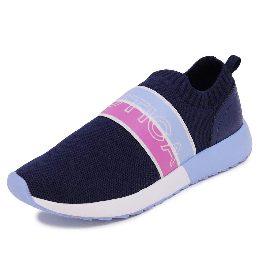 Nautica Women's Slip-On Sneakers - Comfortable Running Shoes for Jogging, Walking & Casual Wear | Lightweight & Breathable Fashion Sneakers for Everyday Use