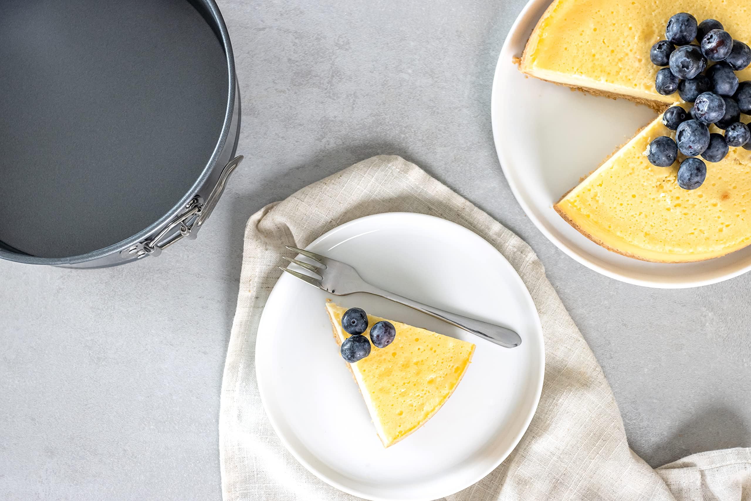 Instant Pot Official 7.5-Inch Springform Pan - Nonstick Gray Cheesecake Pan for Baking - Perfect for Cheesecakes, Cakes, Tarts & Desserts - Easy Release & Even Heating