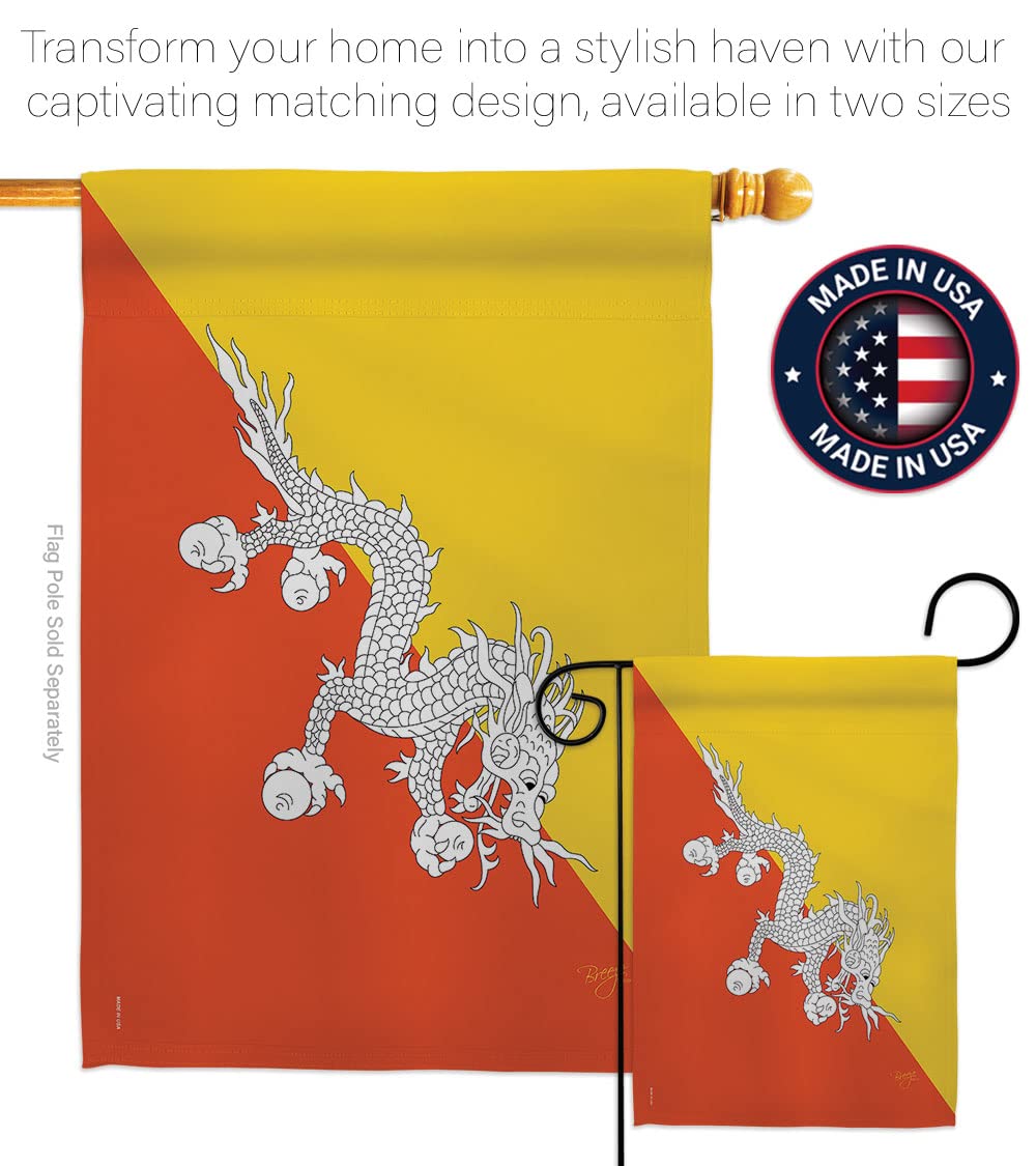 Bhutan National Flag Set 28