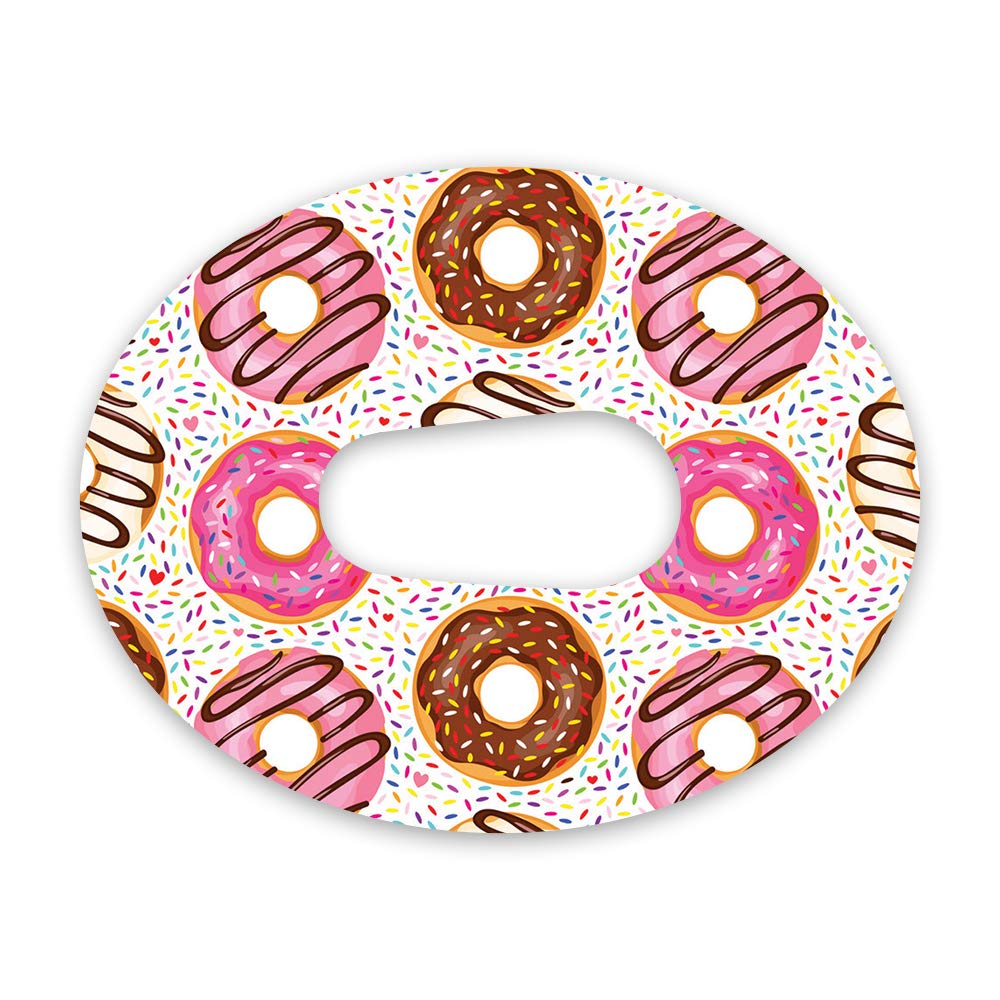 Dexcom G6 Precut Donut Design Adhesive Patches - 10 Pack Waterproof CGM Sensor Tape for Diabetes Management | Secure & Comfortable Wear for Daily Activities & Sports