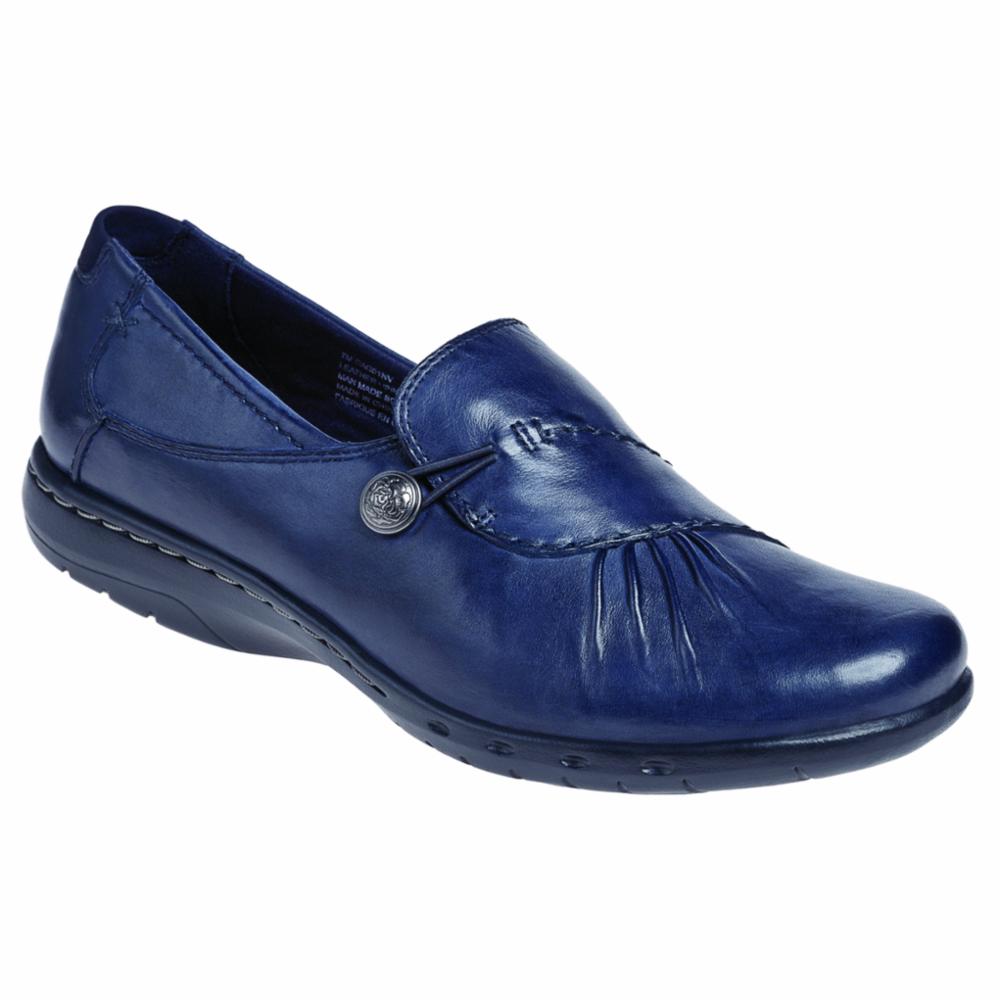 Cobb Hill Women's Paulette Blue Walking Shoes - Comfortable Slip-On Sneakers for Casual Wear & Travel | Perfect for Walking, Work & Everyday Use