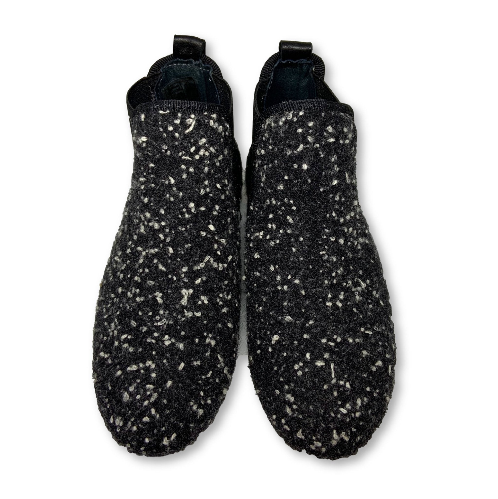 Stylish BluBlonc Black Tweed Ankle Boots for Women - Comfortable Winter Booties with Chunky Heel | Perfect for Office, Date Night & Casual Outfits