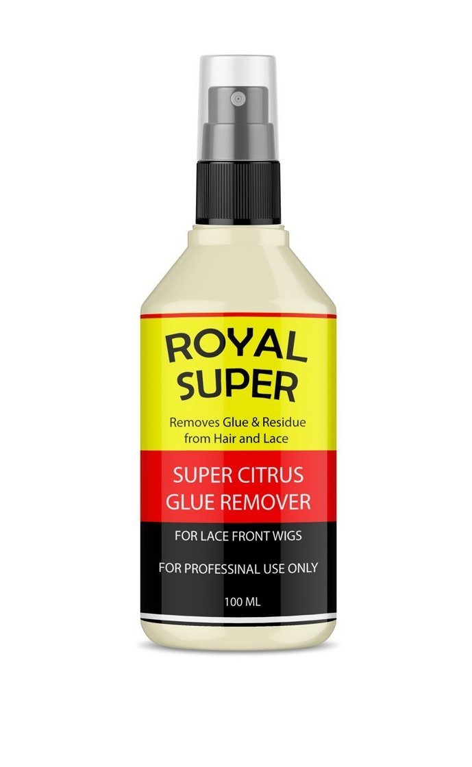 Royal Super Citrus Lace Front Wig Glue Remover Solvent Spray - 100ml | Gentle Hair Adhesive Remover for Synthetic & Human Hair Wigs | Perfect for Salon, Home Use & Wig Maintenance