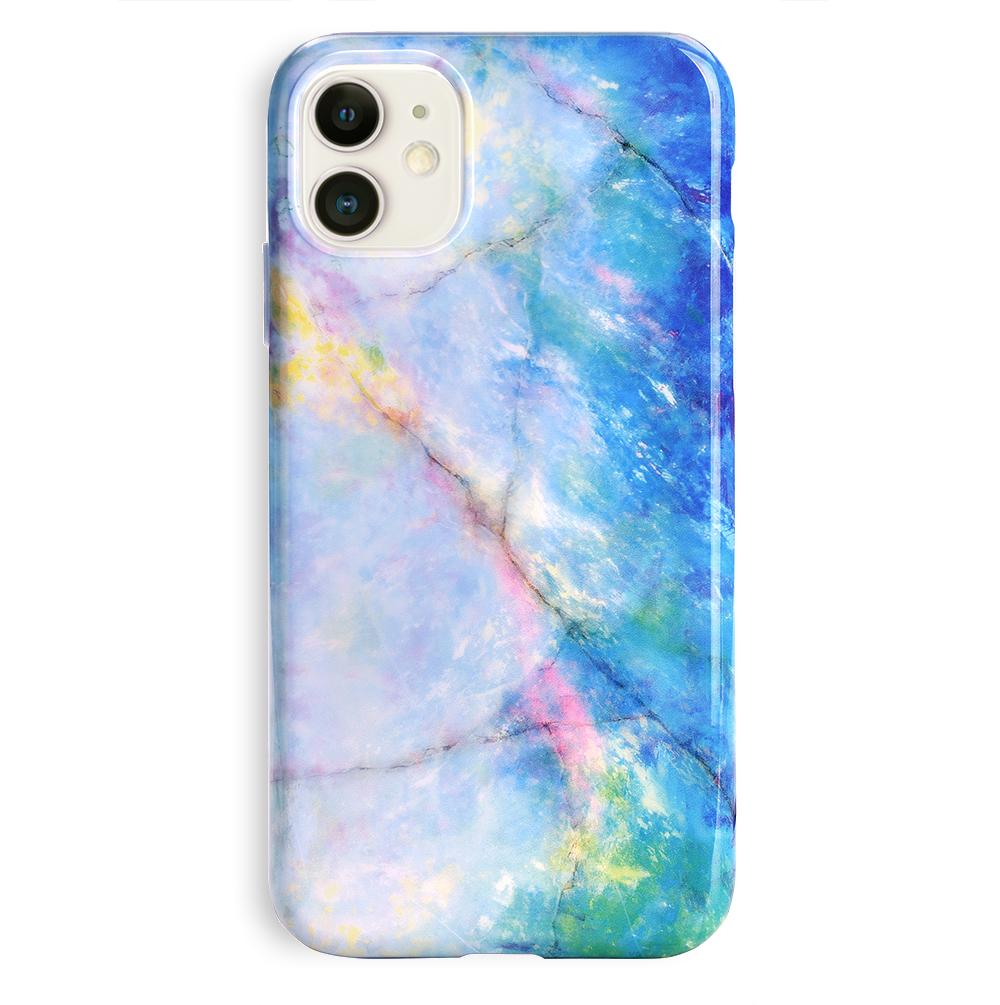 Premium Blue Opal iPhone Case - Shatterproof Protective Cover with Slim Fit Design for iPhone 13/14/15 Pro Max - Perfect for Everyday Use, Travel & Outdoor Activities