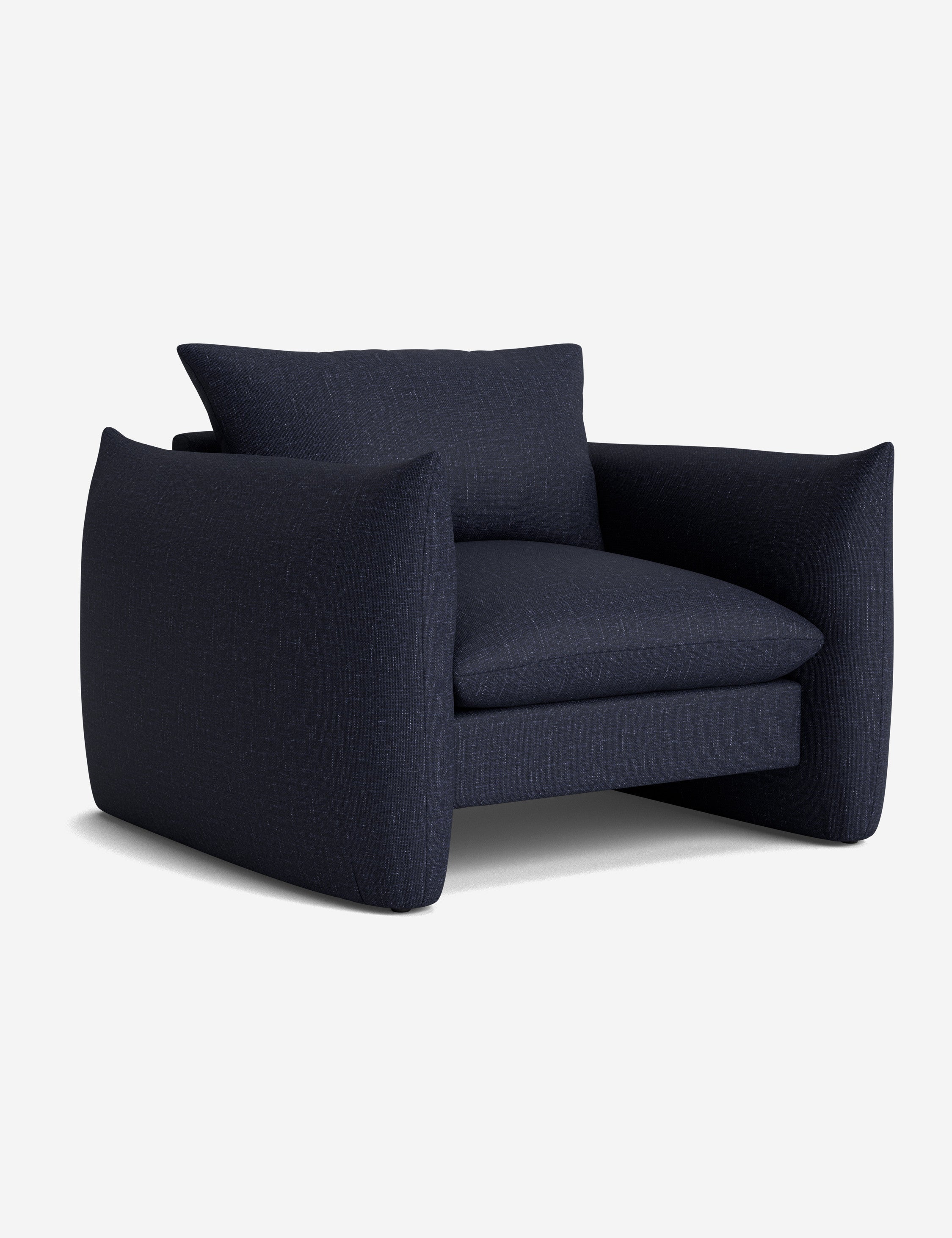 Stylish Banks Accent Chair - Modern Upholstered Lounge Chair for Living Room, Bedroom & Office - Comfortable Reading Chair with Sturdy Wooden Legs