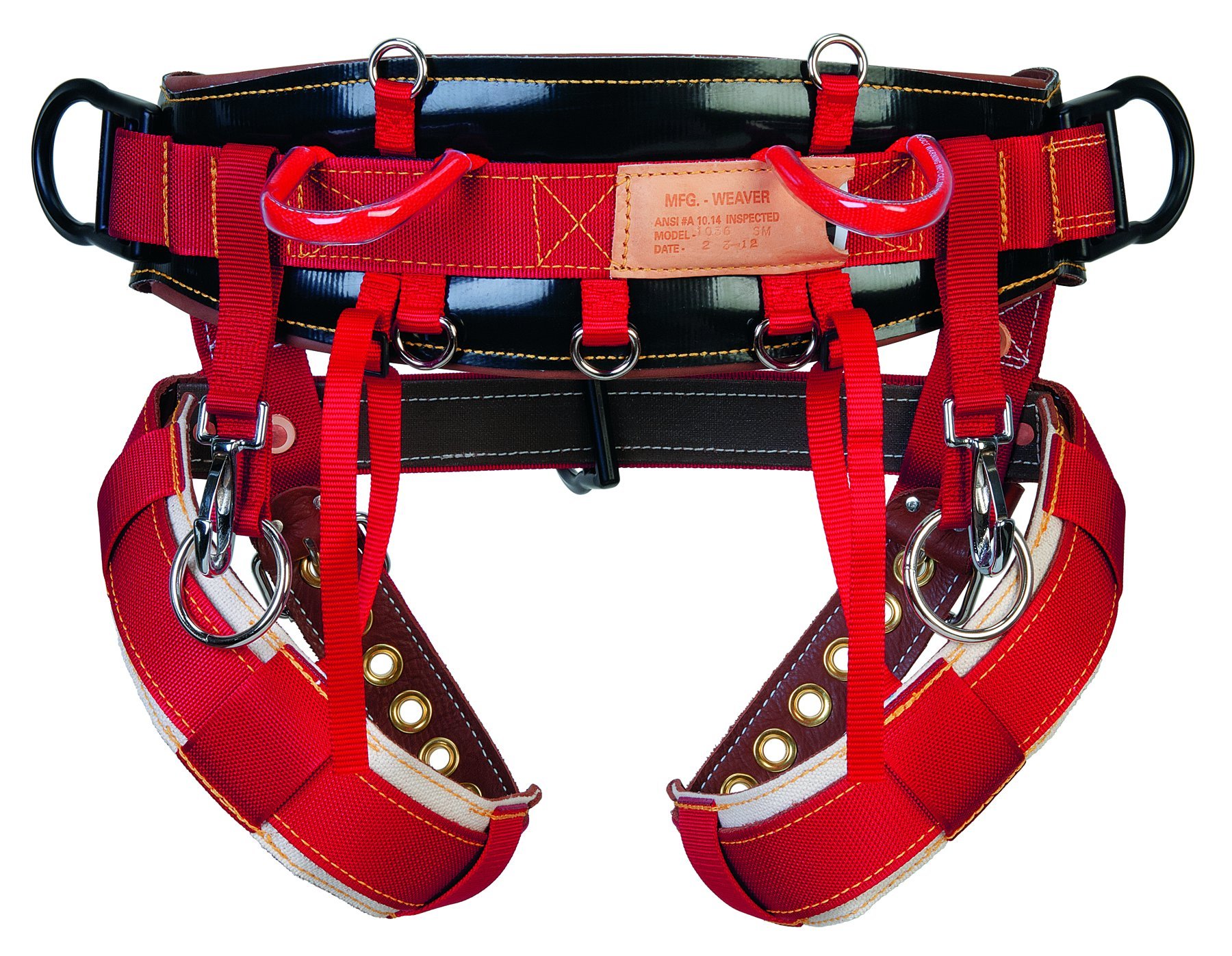 Weaver Leather WLC 530 1 Floating Dee Dog Collar with Padded Nylon Leg Straps - Adjustable Training Harness for Medium to Large Dogs, Perfect for Walking, Hiking, and Outdoor Adventures