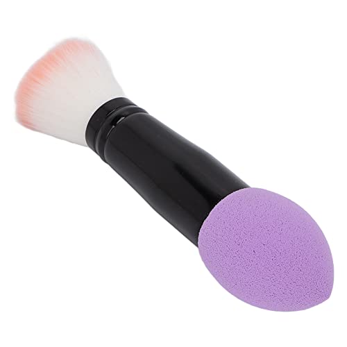 Premium Dual Head Makeup Brush Set - Soft Blush & Contour Brush for Travel & On-the-Go Beauty | Purple Cosmetic Tools for Flawless Face Makeup Application