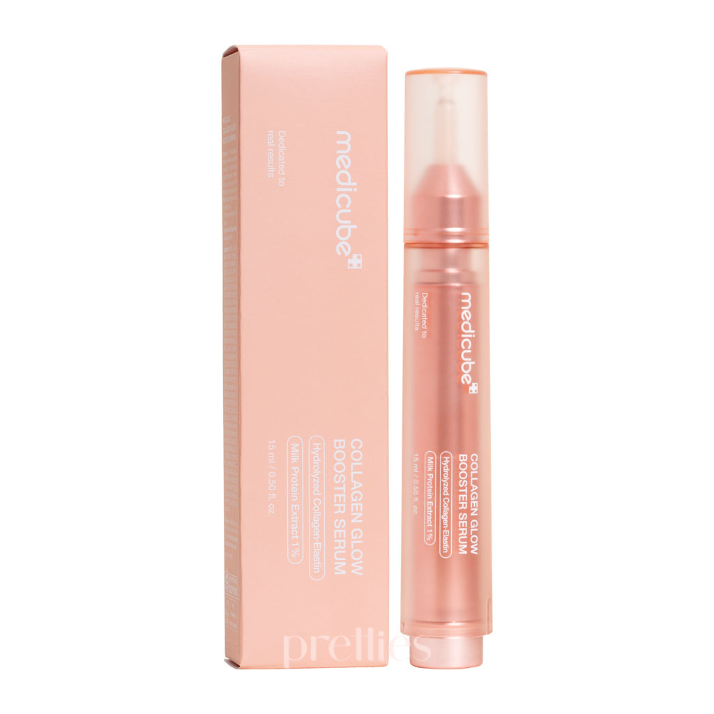 Medicube Collagen Glow Booster Serum 15ml - Anti-Aging Face Serum for Hydration & Brightening - Perfect for Daily Skincare Routine & Night Care