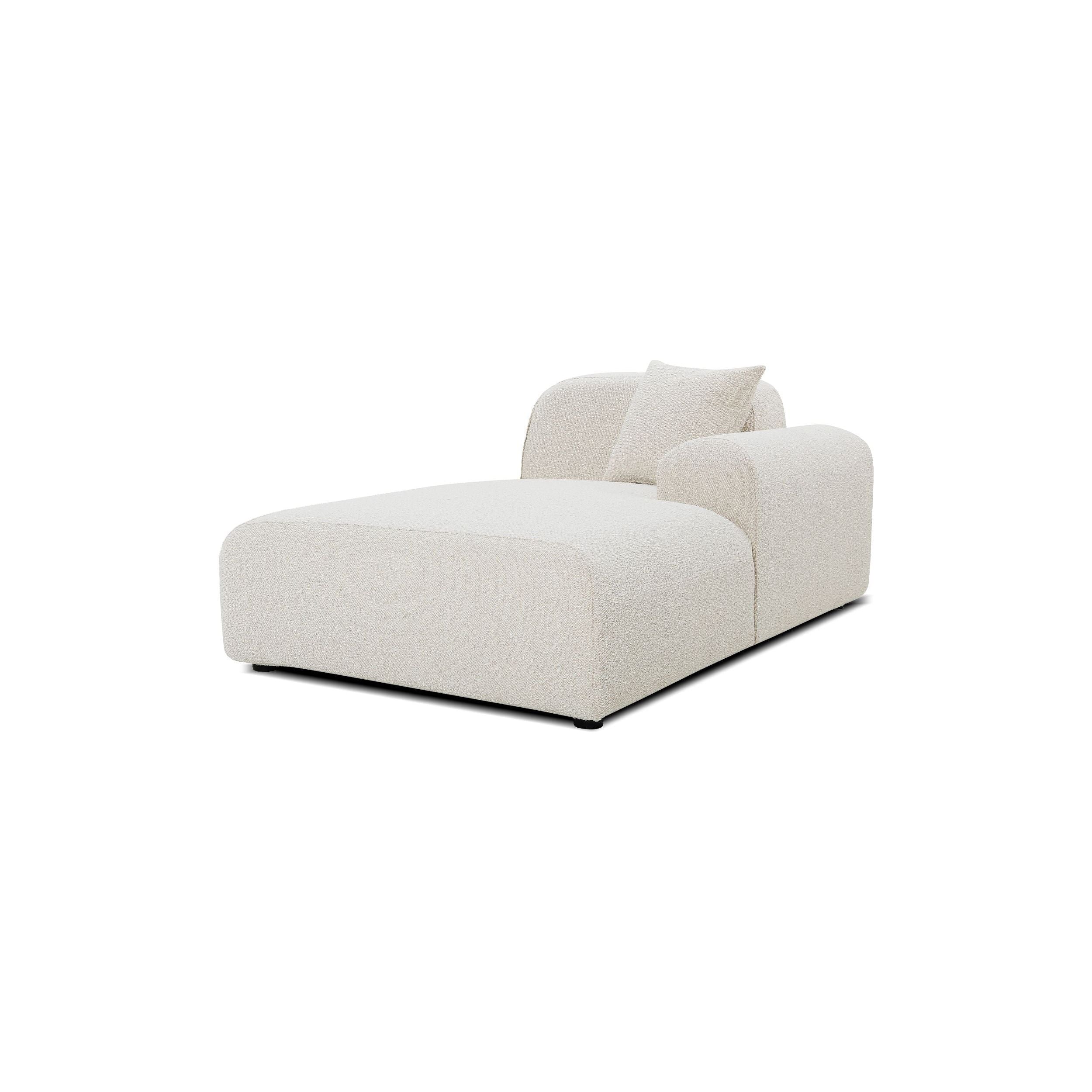 3-Piece Arcos Sectional Sofa Set with Chair, Armless & Chaise - Bouclé Fabric for Living Room, Lounge & Family Gatherings