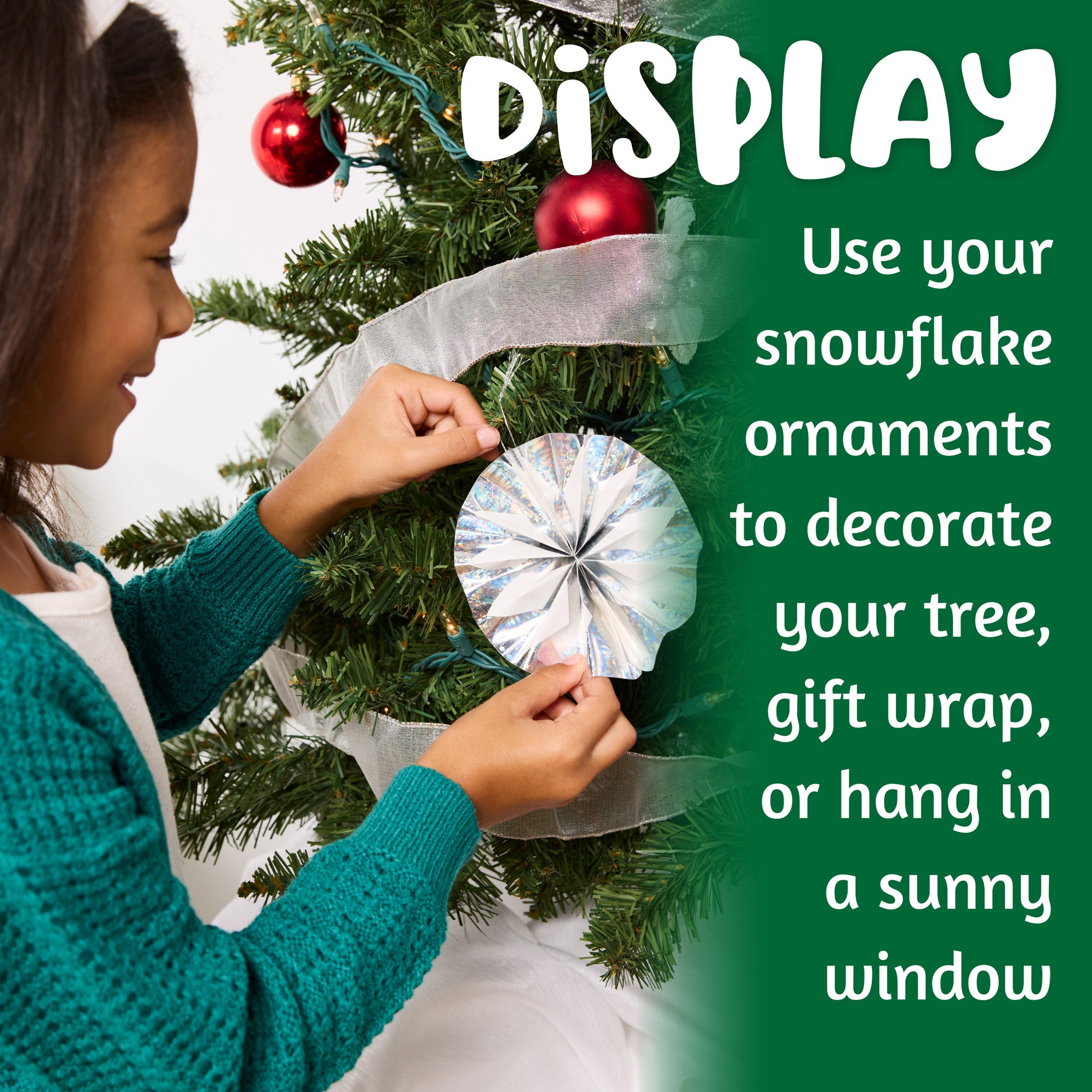 DIY Snowflake Ornaments Kit - 6408000 - Christmas Tree Decorations for Holiday Crafting & Winter Home Decor