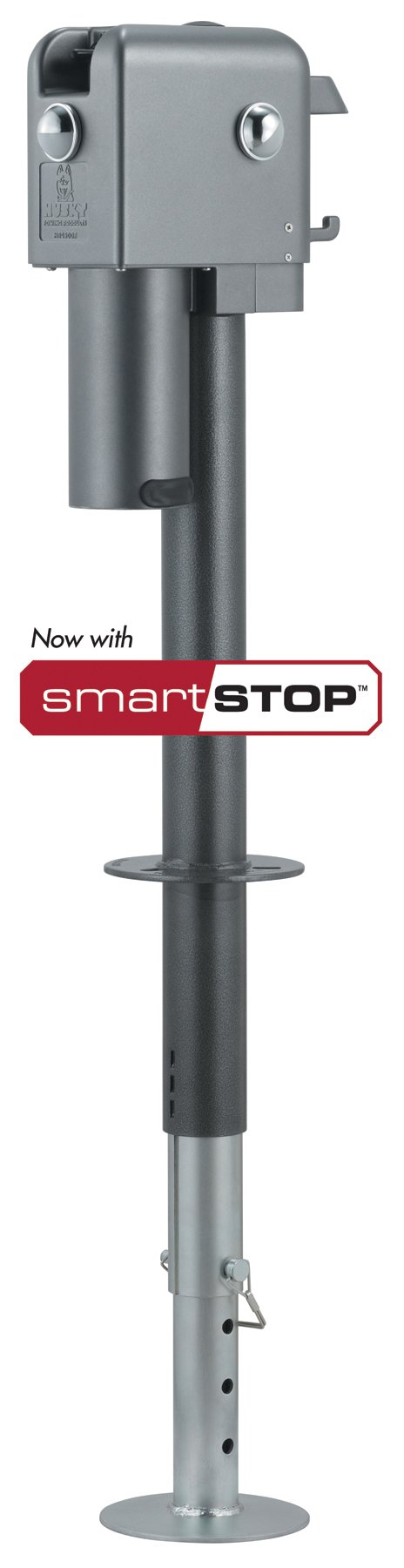 Husky Towing 87641 Brute Trailer Tongue Jack - Heavy Duty 6000 lb Capacity Trailer Jack for Boat, RV, and Utility Trailers - Perfect for Parking, Leveling, and Stabilizing Your Trailer
