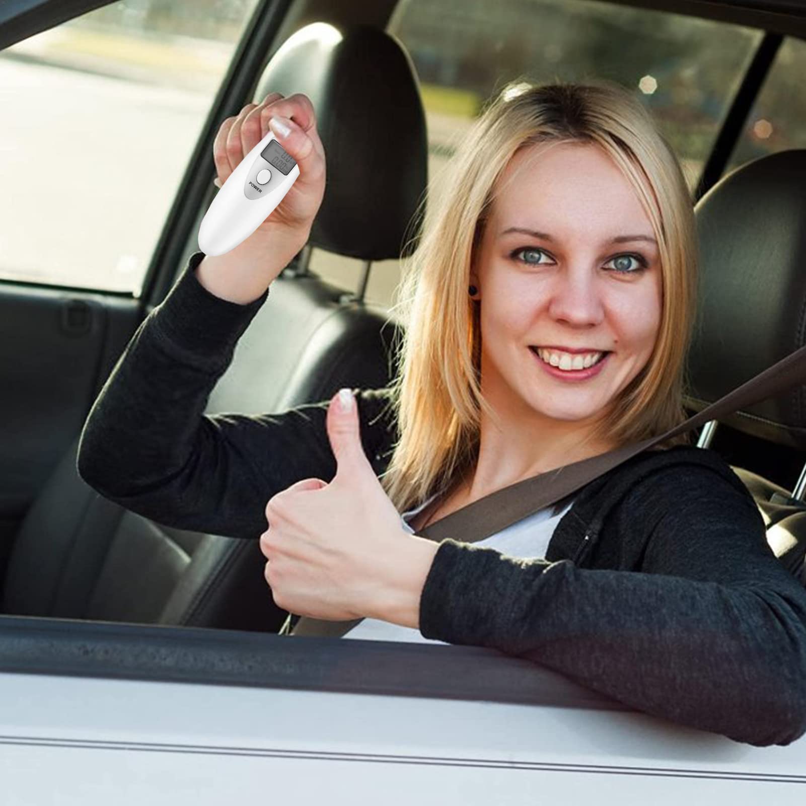 Portable Digital Alcohol Breath Tester - High Accuracy LCD Display Breathalyzer with Auto Shutoff | Handheld Personal & Professional Alcohol Detector for Bars, Parties, Workplace Safety & Law Enforcement Use