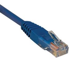 TRIPP-LITE N002-015-BL Cat5 Ethernet Cable 15ft Blue - RJ45 Network Patch Cord for Office, Home & Gaming - Bulk Pack of 50 (4.6m)