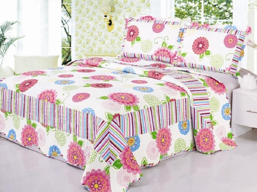 Premium Stitched Quilt Sets for Bedroom - Soft & Comfortable Bedding Collection for All Seasons | Perfect for Master Bedroom, Guest Room, and Cozy Home Decor